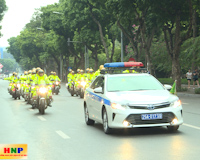 Ra quân bảo đảm trật tự an toàn giao thông năm 2019